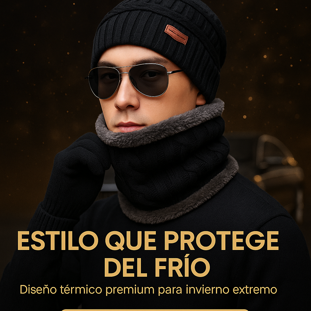 Set Gorro Bufanda X2